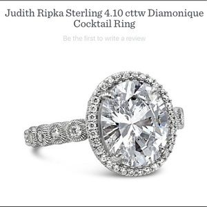 Stunning Brand New Judith Ripka Cocktail CZ Ring.